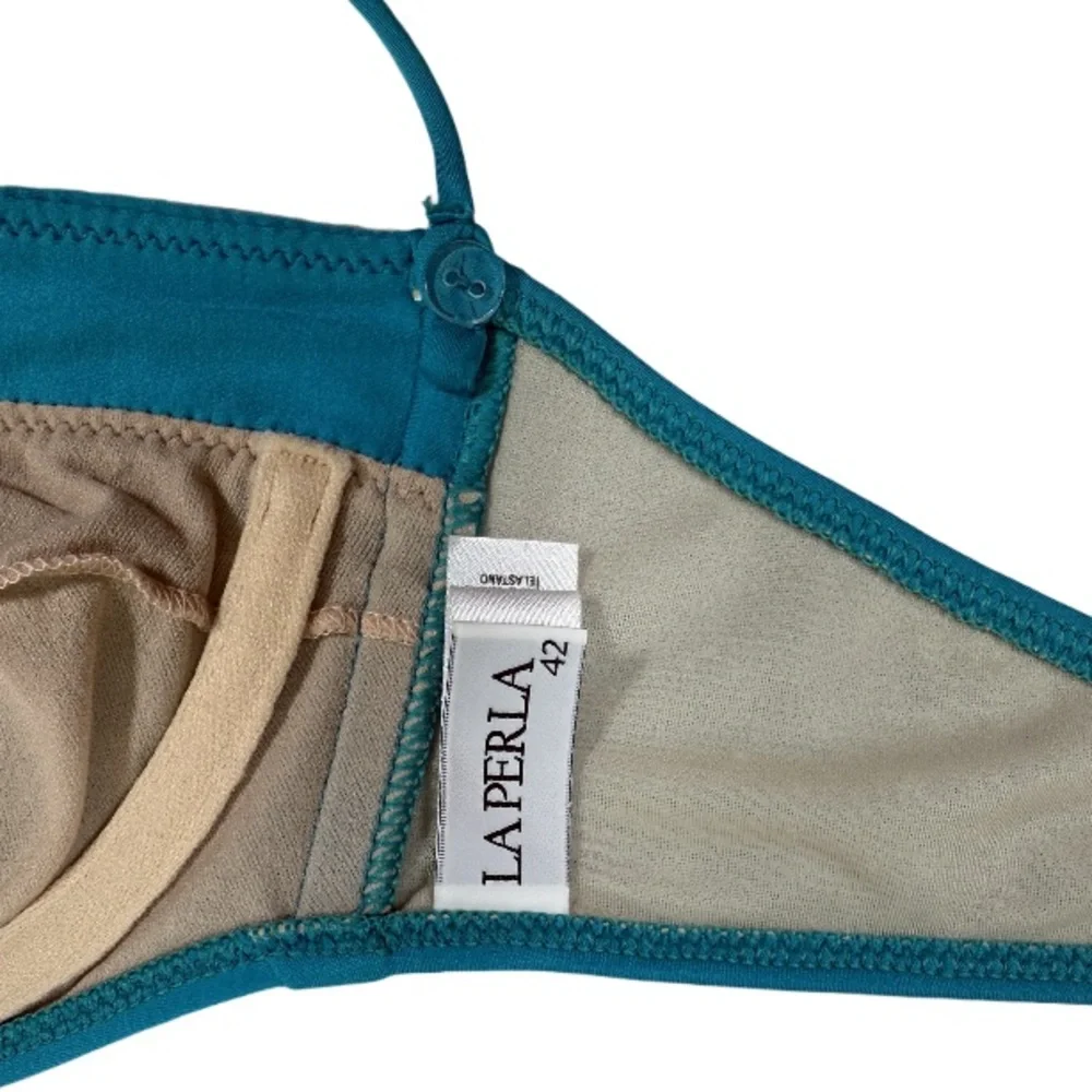 LA PERLA | Bandeau Bikini Top Luxury Italian Swimwear Beach Resort Vacation